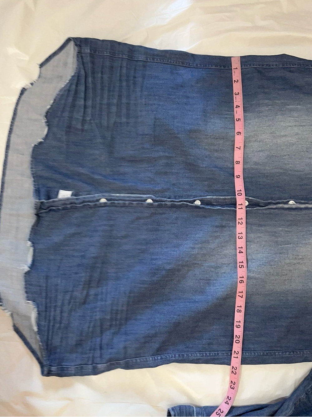 Frank & Eileen Mary Dress Denim Distressed casual Midi Size S - Picture 10 of 13
